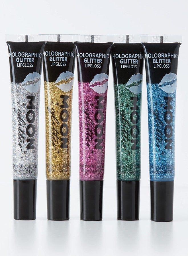 Moon Glitter Holographic Glitter Lipgloss by Moon Glitter - 0.50fl oz - Set of 5 - Image 2